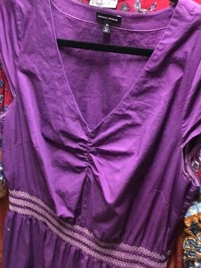 Purple Cotton Dress Univral Standard